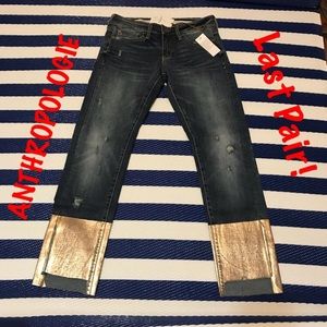 🔥NWT Anthropologie Pilcro Slim Boyfriend Jeans 28